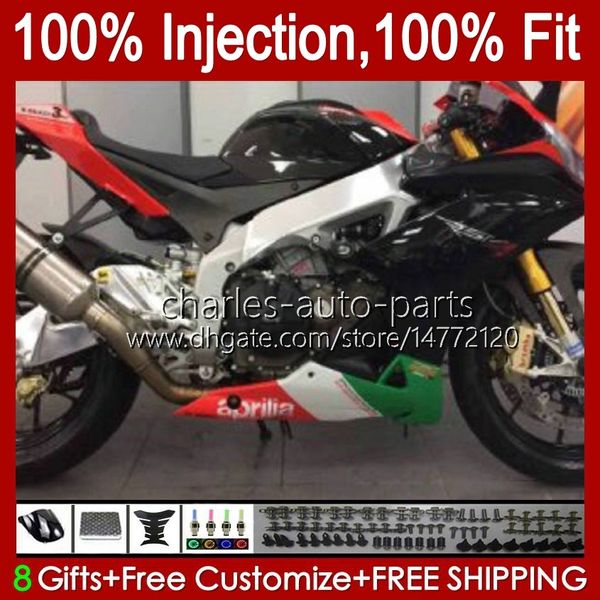 Fairings de injeção para Aprilia RSV4 RSV-1000 RSV 1000 RSV1000 R $ 09 10 11 12 13 14 15 39NO.72 RSV1000RR 2009 2010 2012 2013 2014 2015 RSV1000R Verde Verde 09-15 Kit