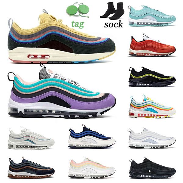 

womens mens running shoes 97s the future melon tint barely atomic pink white pine green sean wotherspoon silver iridescent sports sneakers t