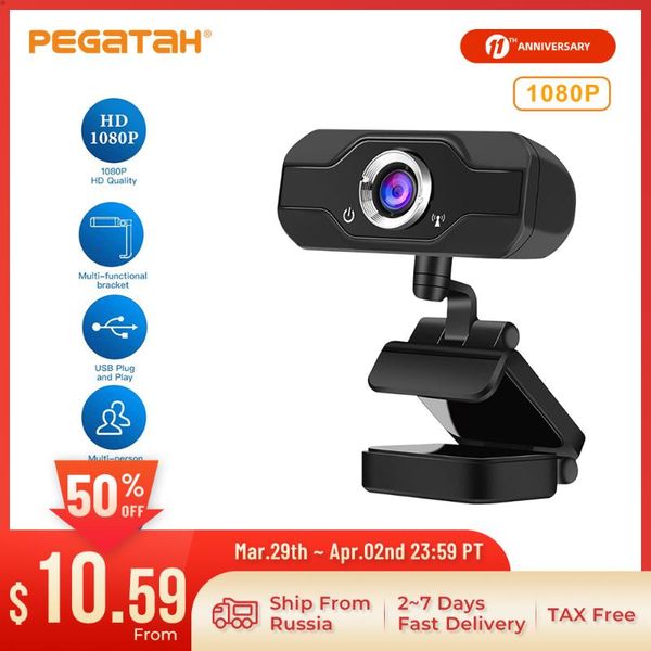 

webcam 1080p usb camera full hd web with microphone for computer cover 4 webcams