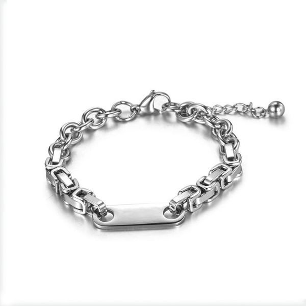 

link, chain wholesale europe party bracelet for couples stainless steel charm attractive men & women valentine'day anniversary birthday, Black