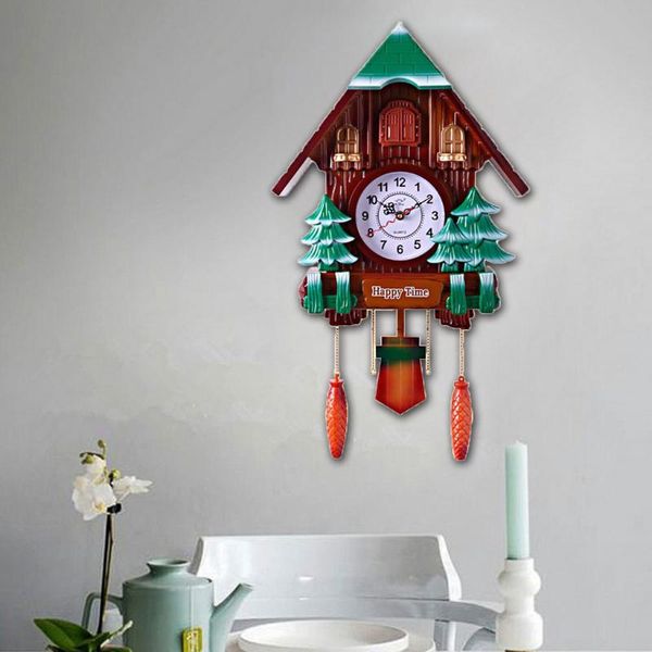 

retro plastic cuckoo coo living room rocking wall clock clocks
