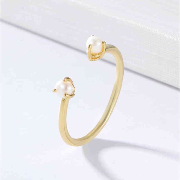 

band ring rings s925 sterling silver simple pearl opening fashion ins korean trend bracelet