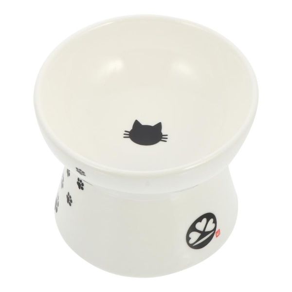 

1pc ceramic drinking bowl practical convenient prime water cat bowls & feeders