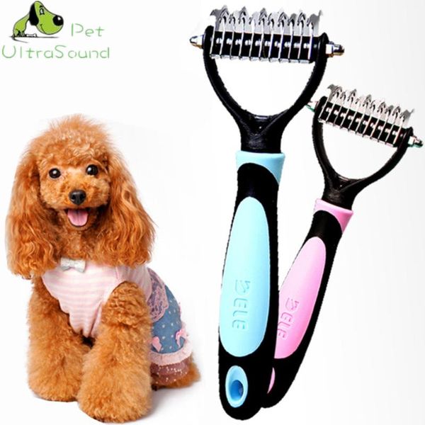 

cat dog comb brush professional large dogs open knot rake stainless steel opet hair knife grooming apparel