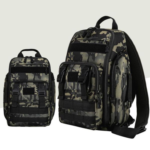 

fishing accessories tackle backpack 600d nylon large capacity water resistant gear storage bag for fishing/travel/outdoor/climbing