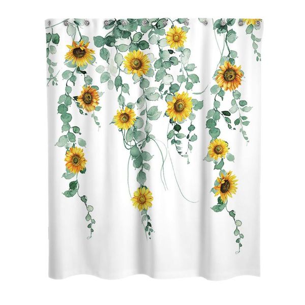 

shower curtains 1pc printed el curtain premium partition (white)