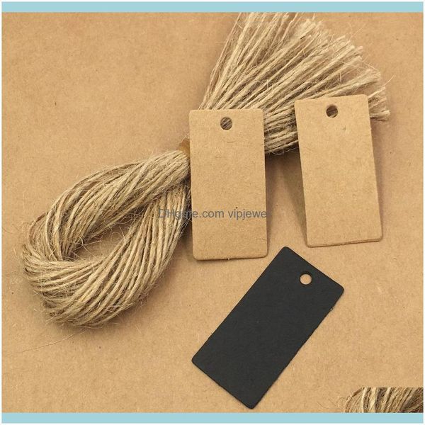 

other packaging & display jewelry200pcs 4*2cm kraft brown hang tags+200pcs strings diy gift tags/paper price tag/jewelry card/handmade packi, Slivery;golden