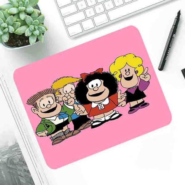 

mouse pads & wrist rests mafalda pad durable deskpc gamer rubber gaming keyboard small computer notebook 22x18cm tablet mat
