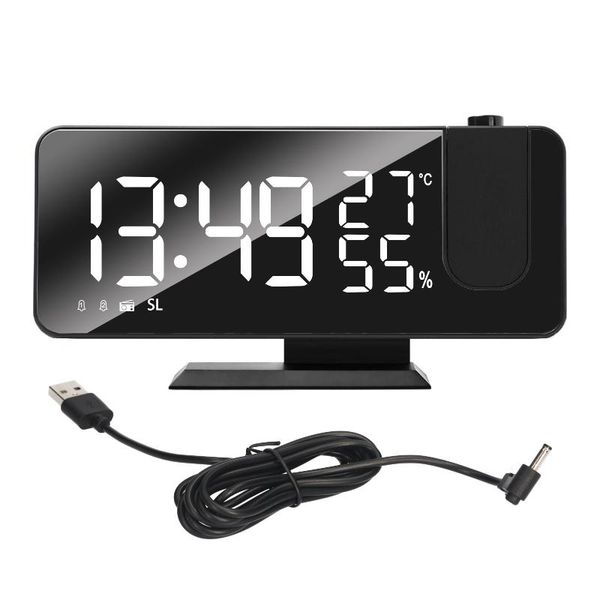 

other clocks & accessories led digital alarm clock watch table electronic deskusb wake up fm radio time projector snooze function 2