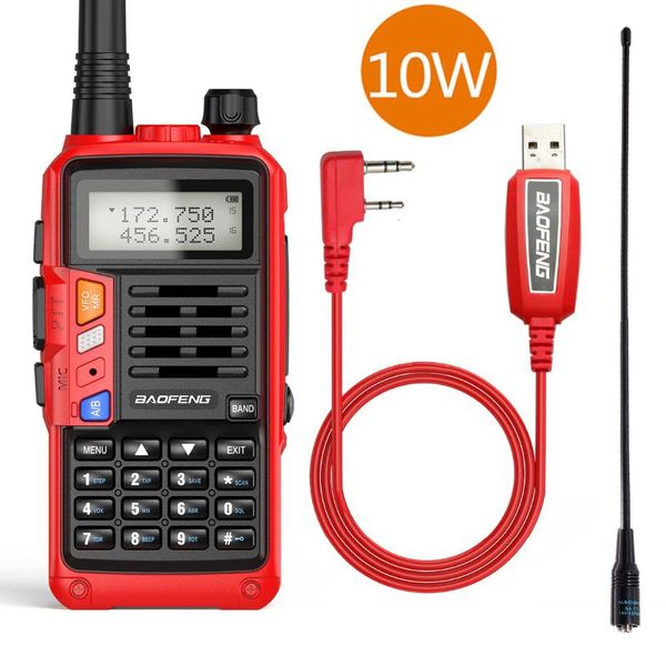 

walkie talkie baofeng uv-s9 plus 10w high power 50km long range portable powerful cb radio transceiver upgrade uv-5r