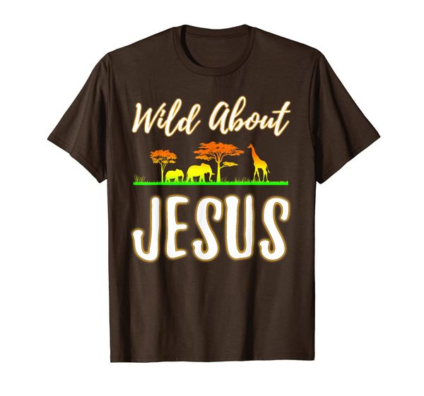

wild about jesus shirt vbs sunday school teacher pastor t-shirt, White;black