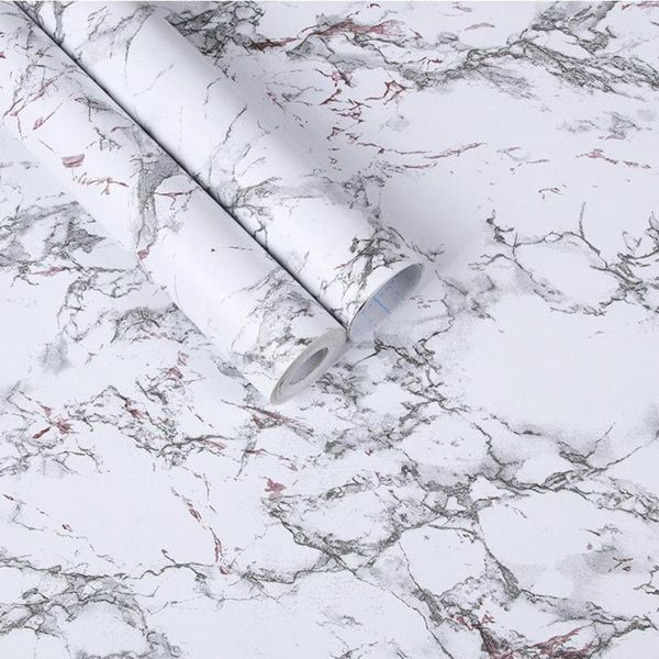 

adhesive wall sticker marbling waterproof pvc wallpaper decal living room bedroom decoration 45*100cm window stickers