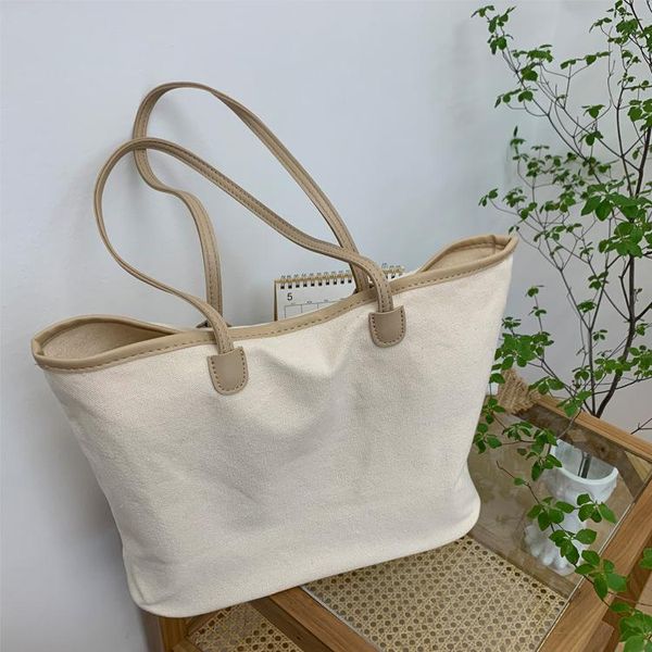 

evening bags korean tote shoulder bag large-capacity canvas student all-match simple handbag fashion