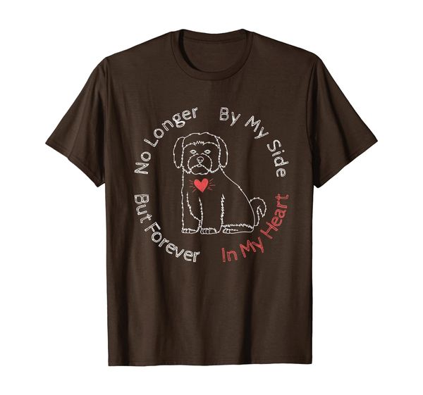 

Memorial Gift For The Loss Of A Beloved Shih Tzu T-Shirt, White;black