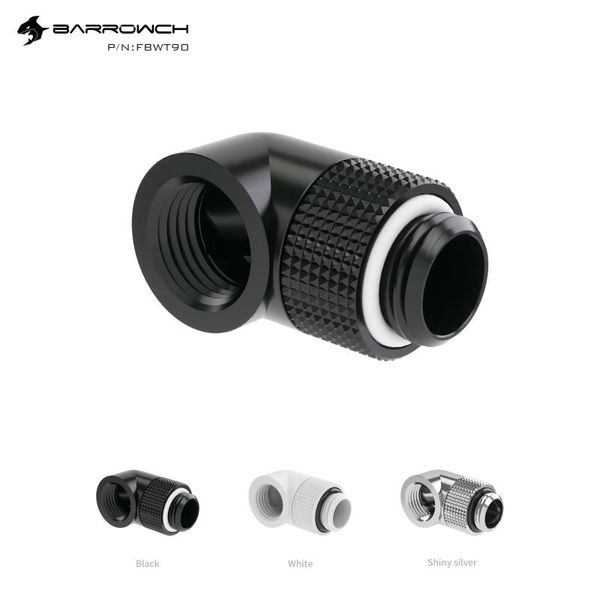 

barrowch pc water cooling fitting g1/4 90Â°rotary adapter male to female tube connector fbwt90 fans & coolings