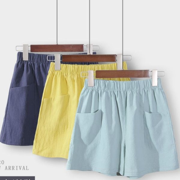 

women's shorts summer casual cotton linen plus size mid waist fashion woman streetwear pants 210603, White;black