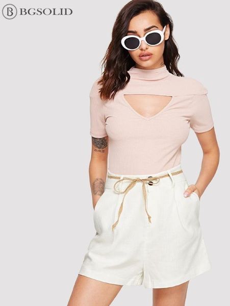 

women's shorts 2021 europe and america summer casual, White;black