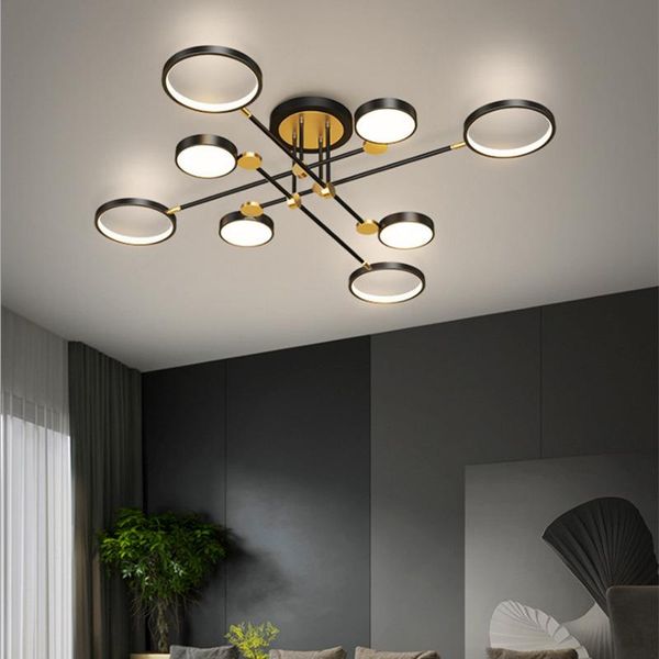

nordic living room chandelier post modern minimalist atmosphere creative net red ins ceiling bedroom dining light luxury led lam pendant lam