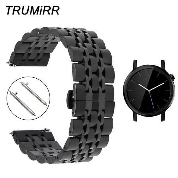

watch bands 20mm stainless steel band quick release strap for 2 42mm men samsung gear s2 classic r732 / r735 wrist bracelet, Black;brown