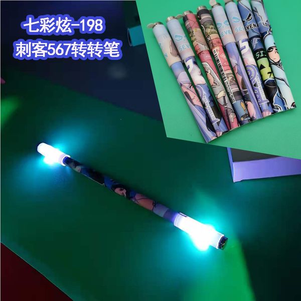

198 colorful minous folding water pen cartoon assassin 567 0.5 neutral student stationery