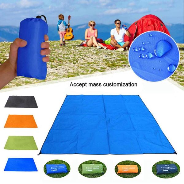 

210x150cm waterproof tent floor tarp picnic hiking mat ultralight pocket footprints beach with sack for camping outdoor pads