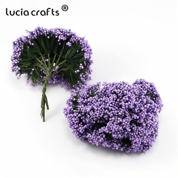 

lucia crafts 10/70pcs artificial foam flower diy bouquet for wedding party decor accessories a1201 decorative flowers & wreaths