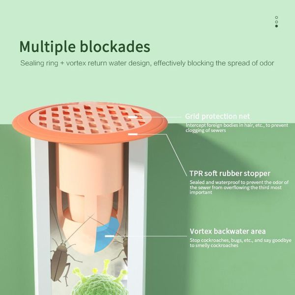 

other bath & toilet supplies sewer smell removal sealing silicone cover anti-smell drain floor covers for kitchen bathroom