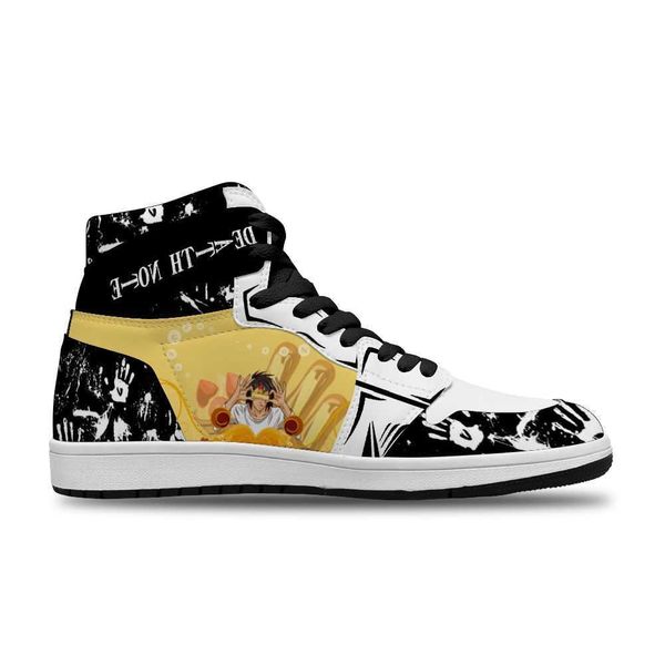 

2021 japanese anime death note diy handsome running non-slip casual shoes for man fashion sneakers high basketball shoes non slip