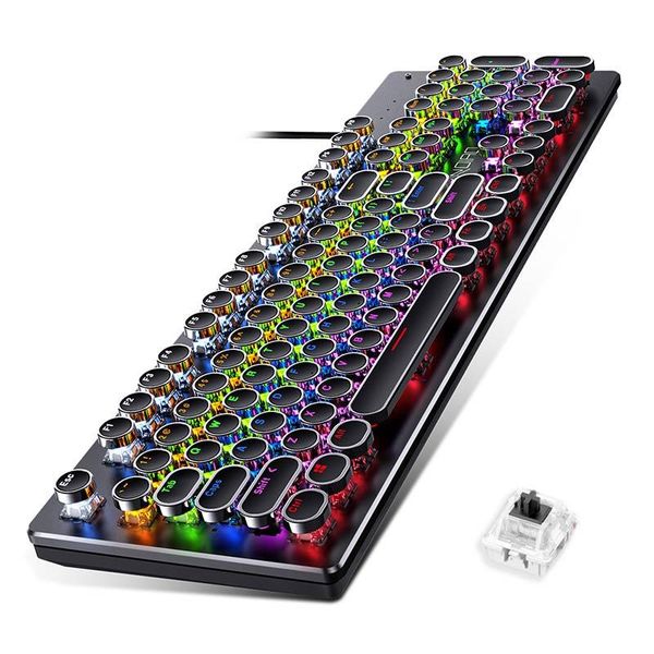 

backlit gaming mechanical keyboard game rgb 104 key for lappc keyboards