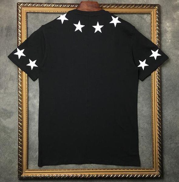 

men's t-shirts summer designer mens polo t-shirt short sleeves black white motorcycle classic style five pointed star t shirt men tee r, White;black