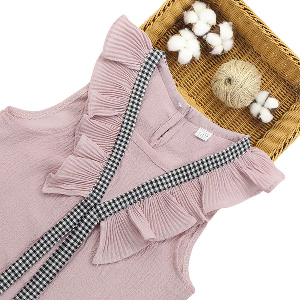 

girls clothing set summer girls clothes kids vest + plaid shorts 2pcs suits for girls clothes 6 7 10 11 12 14 years, White