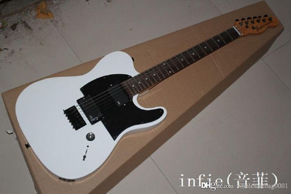 

white tele guitar emg pickup standard telecaster electric guitar