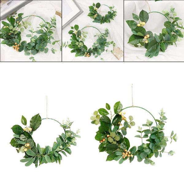 

decorative flowers & wreaths eucalyptus wreath floral hoop garland door ing backdrop decoration
