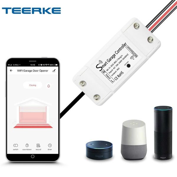 

smart home control wifi garage door controller life app remote open close monitor compatible with alexa echo google