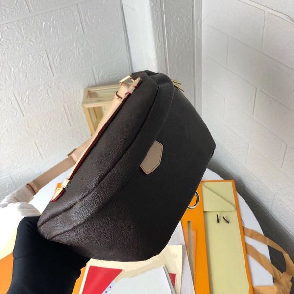 

waist bags women temperament bumbag brown flower classic men crossbody fanny pack handbag ladies casual shoulder bag m43644