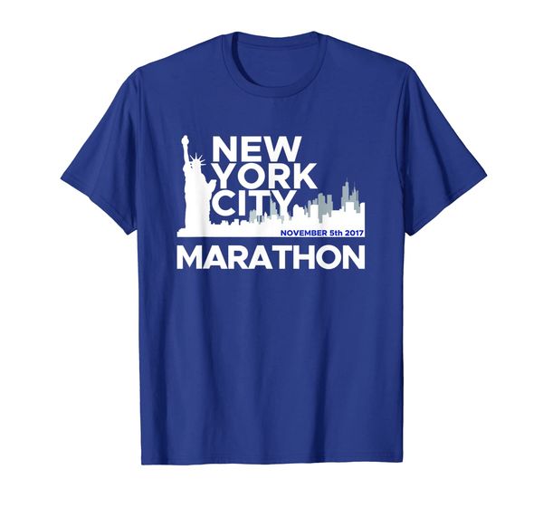 

new york city marathon 2017 t-shirt, White;black