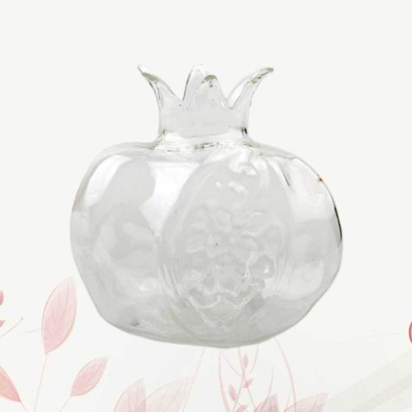 

vases pomegranate shaped glass vase hydroponics planter flower arrangement (diameter 10cm)