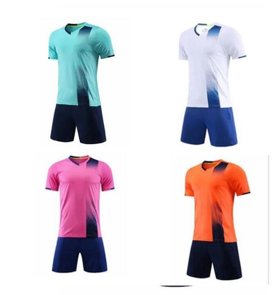 

02 men children football jerseys boys girls soccer clothes sets kids training uniforms tracksuit customized1, Black