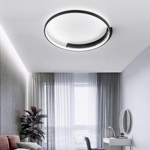 

ceiling lights qukau bedroom lamp led ultra-thin round simple modern 3 color light switchable remote control