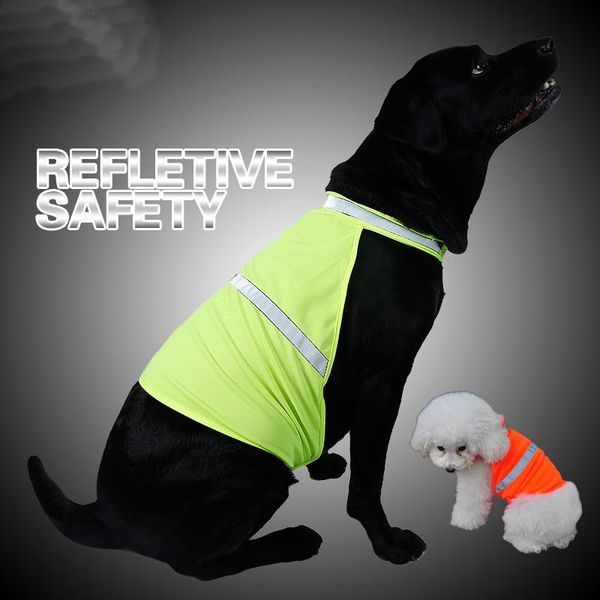 

dog apparel pet high visibility reflective safety vest for outdoor work walking