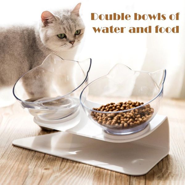 

cat bowls & feeders double with stand pet feeding eco-friendly dog water feeder aug889