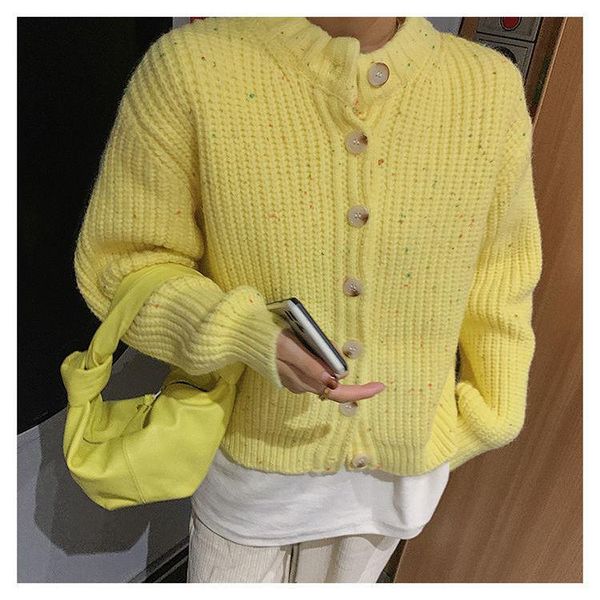 

women's knits & tees korobov japanese sweet knitted cardigans korean o neck long sleeve cute cardigan preppy style single breasted swea, White