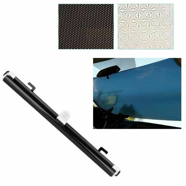 

car sunshade baby roller shades retractable roll side window 2pcs 40*60cm black