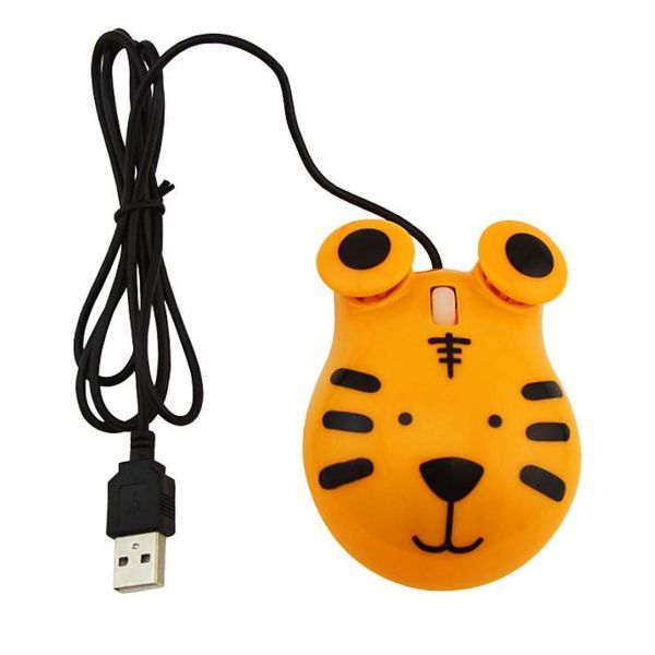 

kids adults wired computer mini cute cartoon tiger design 3d mouse for lappc mice