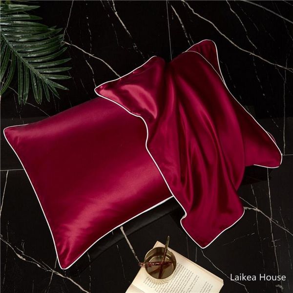 

cushion/decorative pillow mulberry silk pillowcase case 48x74cm bed throw single covers cover