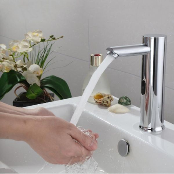 

automatic electronic sensor touchless faucet hands basin sink tap g1/2'' us plug bathroom faucets