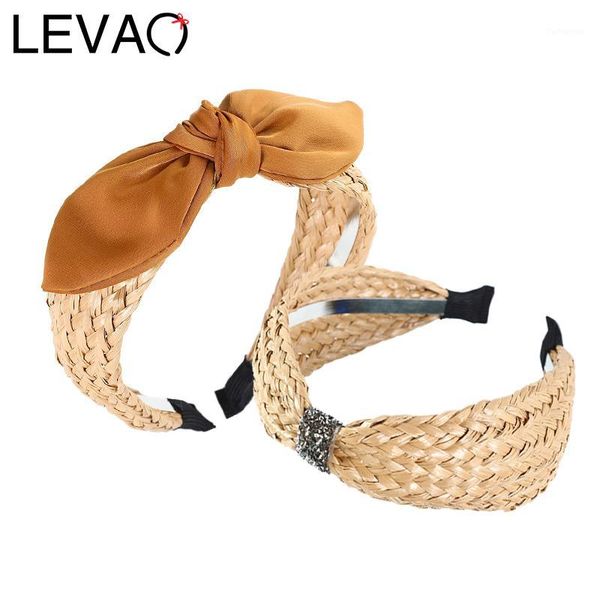 

satin knotted girls turban straw braided hair hoop bezel holder headwear headband hairband ladies women accessories1