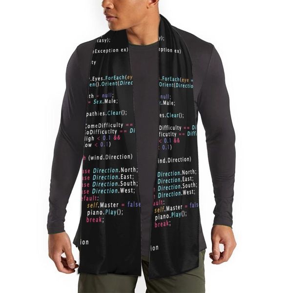 

scarves is this the real life coding programming color slim fit men scarf, Blue;gray