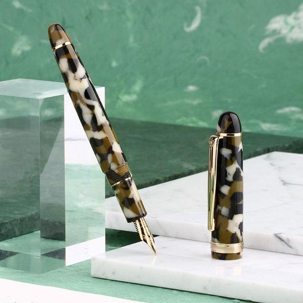 

fountain pens writing office student gold plated nib resin slip pen s3 gift ef anti stationery f smooth a8s1