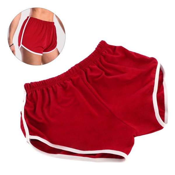 

woman shorts sport home leisure pure color fashionable yoga beach candy (black, size) women's, White;black